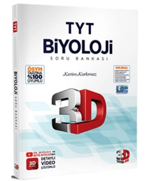 3D YAYINLARI TYT BİYOLOJİ SORU BANKASI