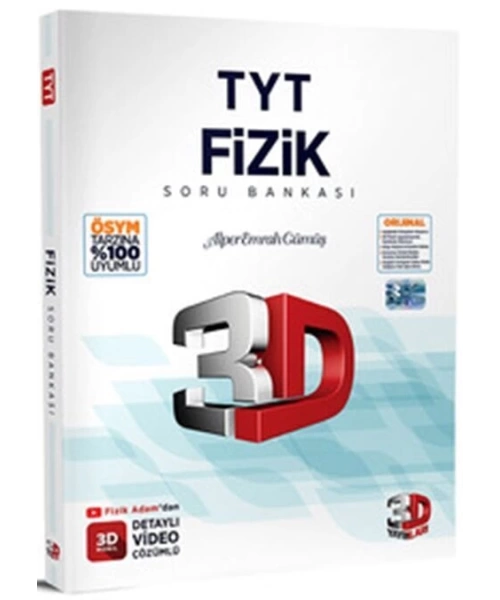 3D YAYINLARI TYT FİZİK SORU BANKASI