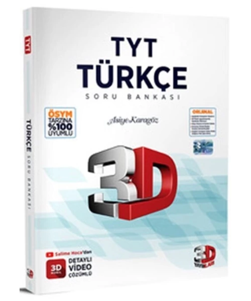 3D YAYINLARI TYT TÜRKÇE SORU BANKASI