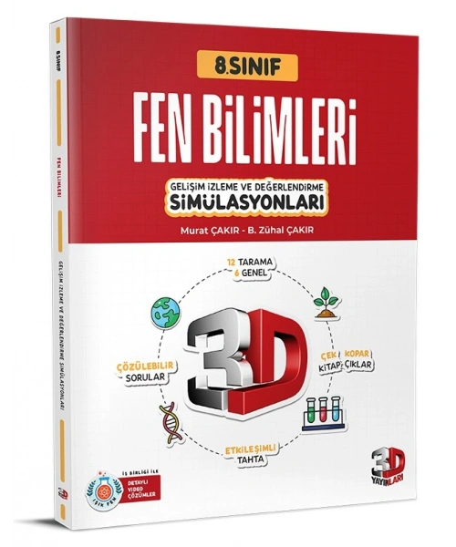 3D YAYINLARI 8.SINIF SIMULASYON FEN DENEME