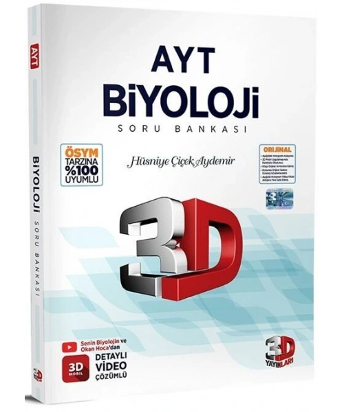 3D YAYINLARI AYT BİYOLOJİ SORU BNAKASI