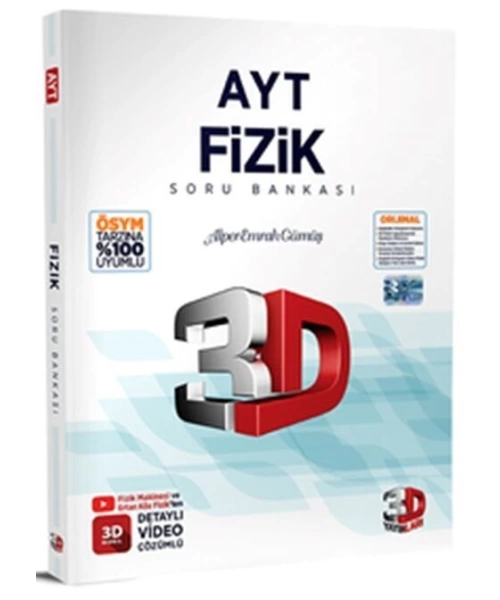 3D YAYINLARI AYT FİZİK SORU BANKASI