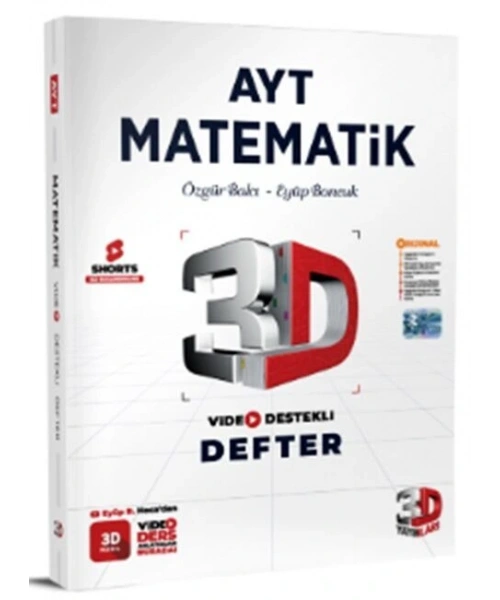 3D Yayınları AYT Matematik Video Destekli Defter