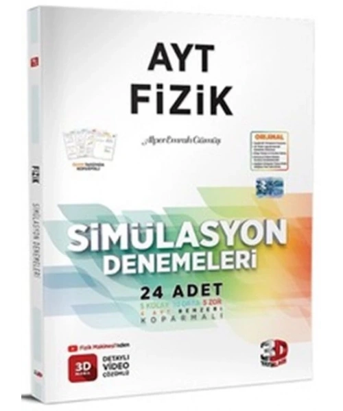 3D YAYINLARI AYT SİMÜLASYON FİZİK DENEMESİ