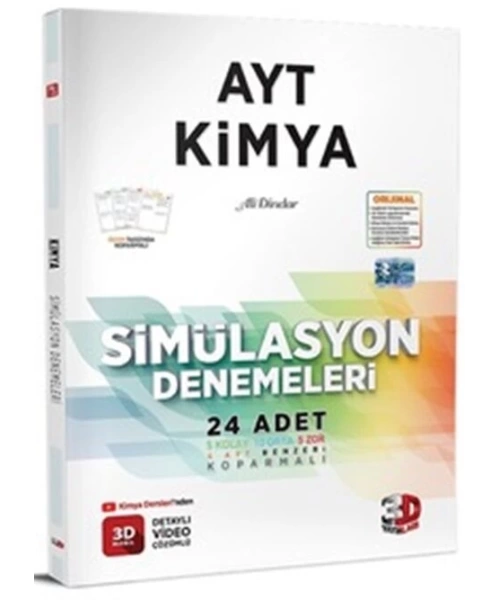 3D YAYINLARI AYT SİMÜLASYON KİMYA DENEMESİ