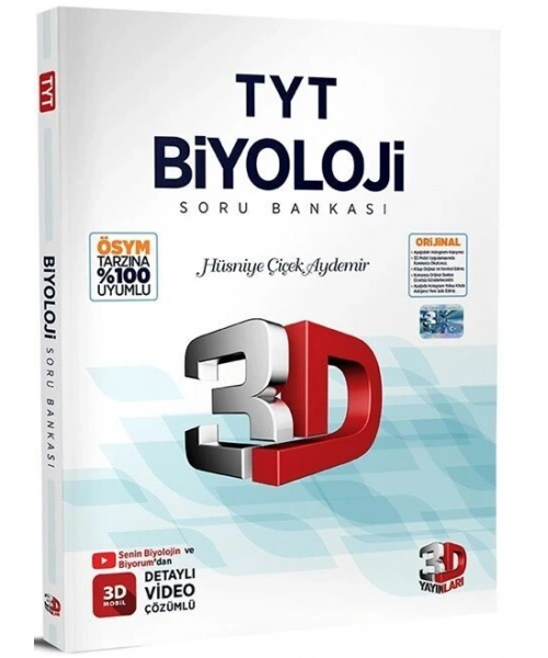 3D Yayınları TYT Biyoloji Soru Bankası