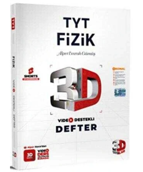 3D Yayınları TYT Fizik Video Destekli Defter