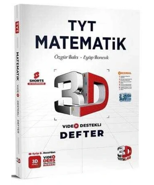 3D  Yayınları TYT Matematik Video Defter Notu