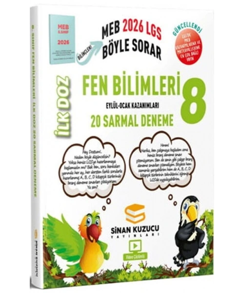Sinan Kuzucu 2026 8. Sınıf Fen Bilimleri İlk Doz Sarmal Branş Denemeleri