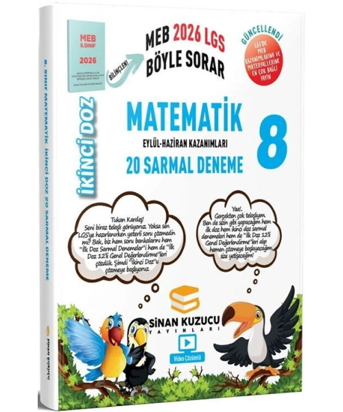 Sinan Kuzucu 2026 8. Sınıf Matematik İkinci Doz Sarmal Branş Denemeleri