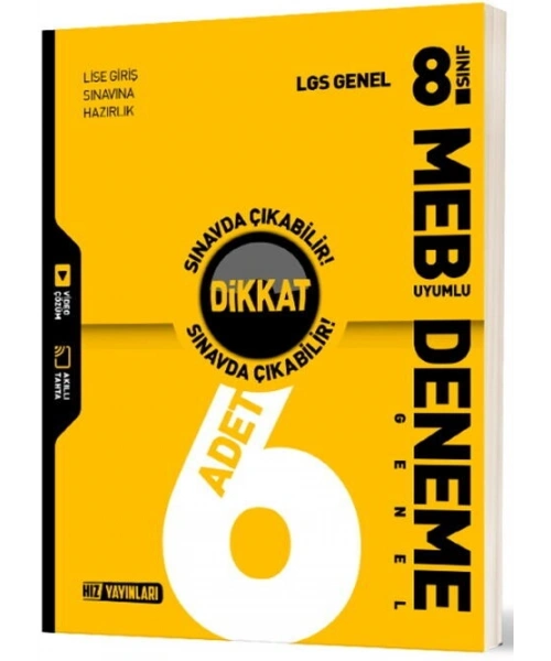Hız Yayınları 8. Sınıf LGS Genel 6 lı Deneme