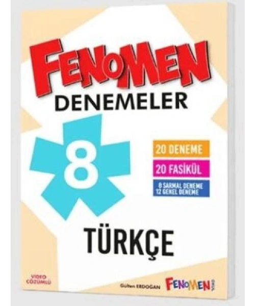 Fenomen Yayınları 8. Sınıf Türkçe Fenomen 20`li Deneme