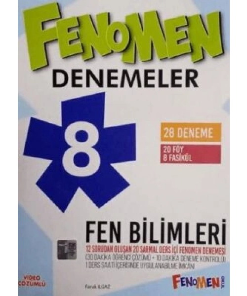 Fenomen Okul Yayınları 8. Sınıf Fen Bilimleri 28 Deneme