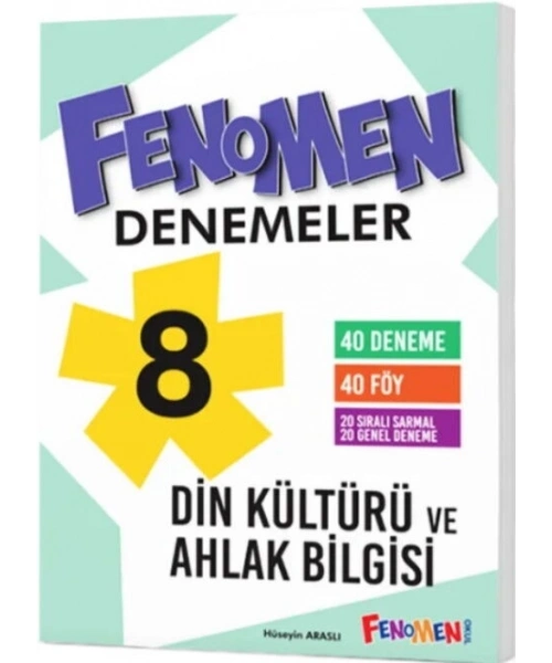 Fenomen Okul Yayınları 8. Sınıf Din Kültürü ve Ahlak Bilgisi Fenomen 40 Deneme