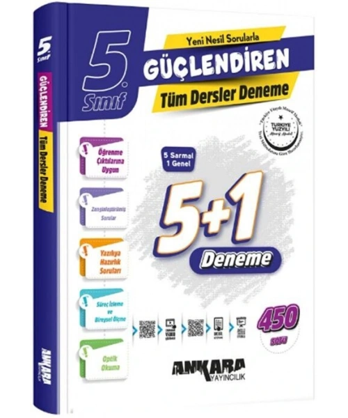 Ankara Yayıncılık 5. Sınıf Tüm Dersler Güçlendiren Denemeleri