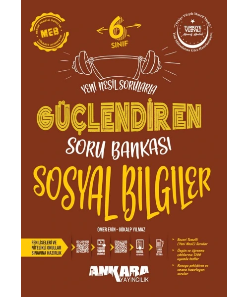 Ankara Yayıncılık 6. Sınıf Sosyal Bilgiler Güçlendiren Soru Bankası