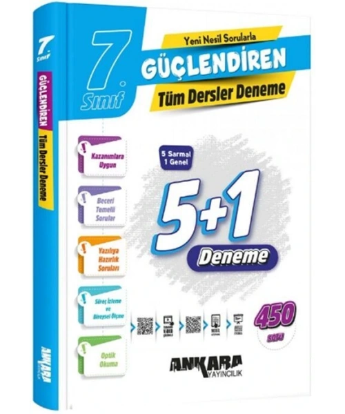 Ankara Yayıncılık 7. Sınıf Tüm Dersler Güçlendiren Denemeleri
