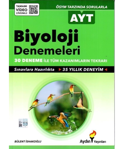 AYDIN YAYINLARI  AYT BİYOLOJİ DENEME