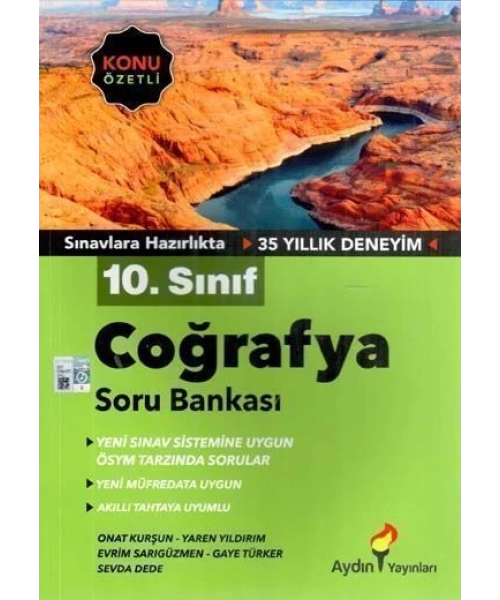 Aydın Yayınları 10. Sınıf Coğrafya Soru Bankası