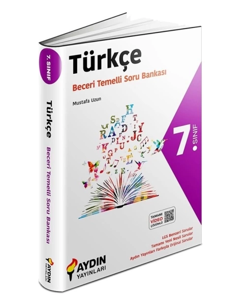 AYDIN YAYINLARI 7 SINIF BECERİ TEMELLİ TÜRKÇE SORU BANKASI