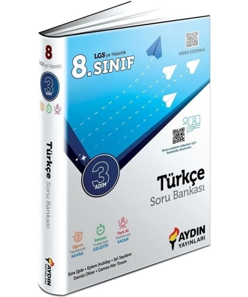 AYDIN YAYINLARI 8 SINIF 3 ADIM TÜRKÇE SORU BANKASI