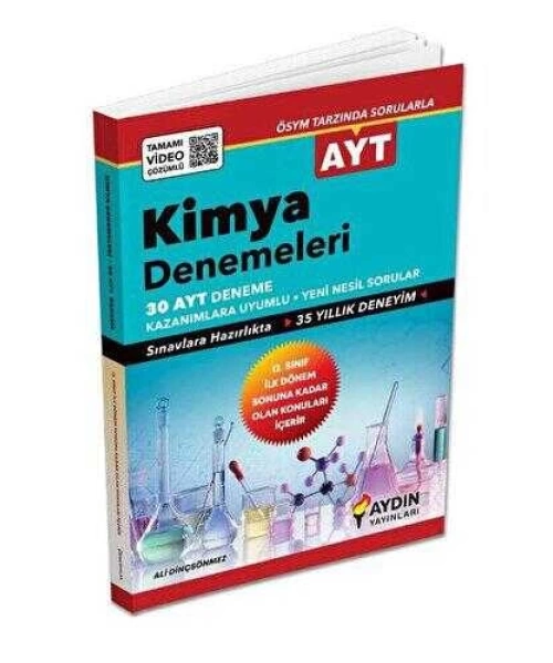 AYDIN YAYINLARI AYT KİMYA DENEME 2023 E ÖZEL