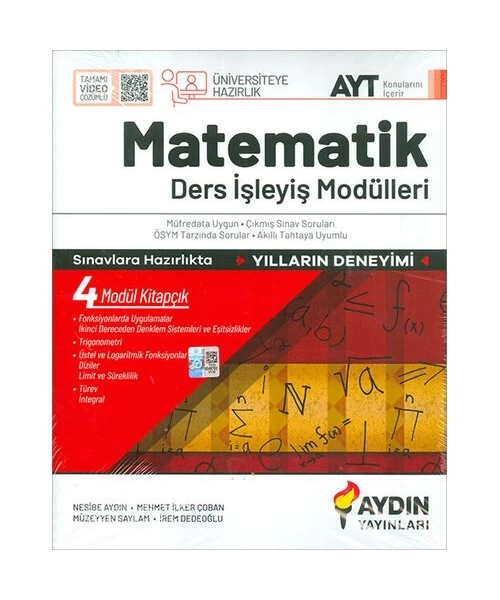 Aydın Yayınları AYT Matematik Ders İşleyiş Modülleri