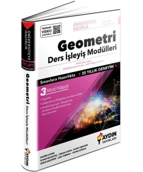 AYDIN YAYINLARI  TYT - AYT  GEOMETRİ DERS İŞLEYİŞ  MODÜLLERİ