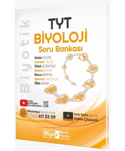 Biyotik Yayınları TYT Biyoloji Biyotik Soru Bankası