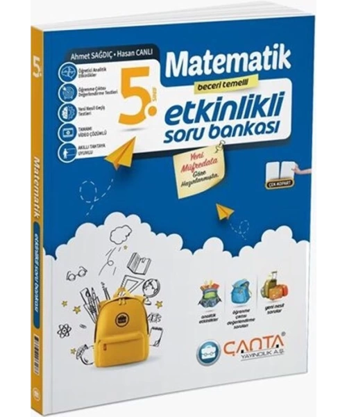 Çanta Yayınları 5. Sınıf Matematik Etkinlikli Kazanım Soru Bankası