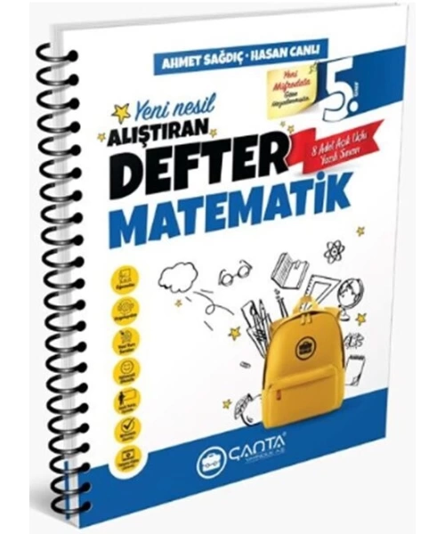 Çanta Yayınları 5. Sınıf Matematik Yeni Nesil Alıştıran Defter