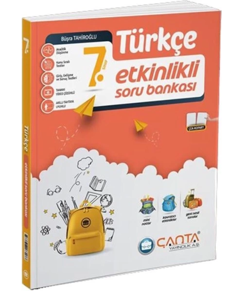 Çanta Yayınları 7. Sınıf Türkçe Etkinlikli Kazanım Soru Bankası