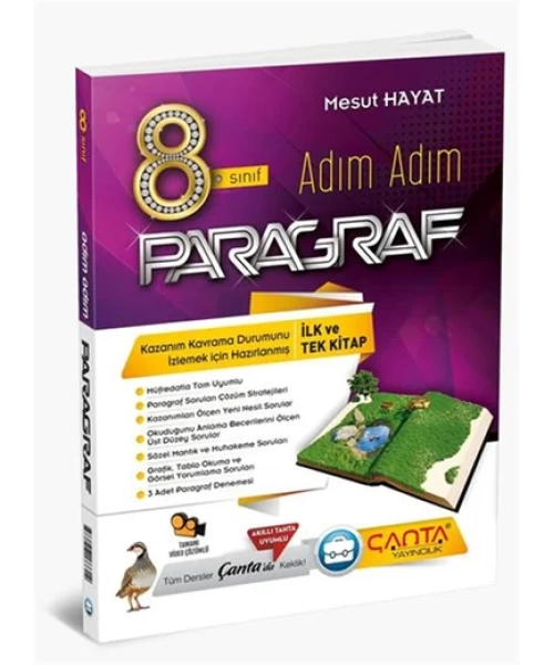 ÇANTA YAYINLARI 8 SINIF ADIM ADIM PARAGRAF SORU