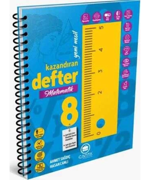 Çanta Yayınları 8. Sınıf Matematik Okula Yardımcı Kazandıran Defter