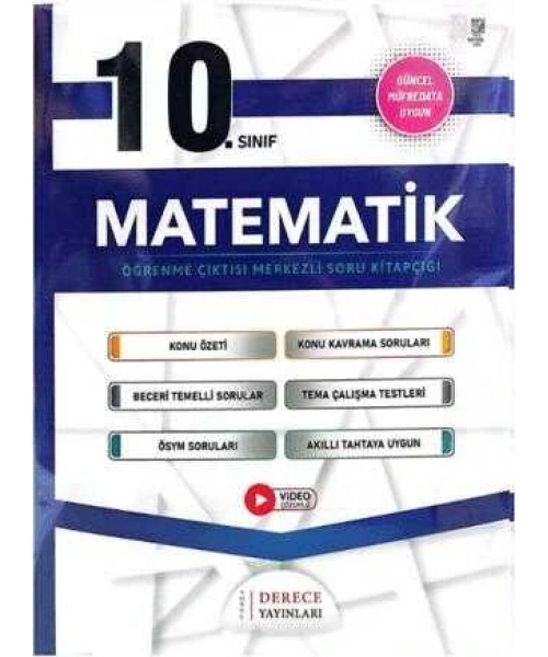 Derece Yayınları - 10. Sınıf Matematik Modüller Set