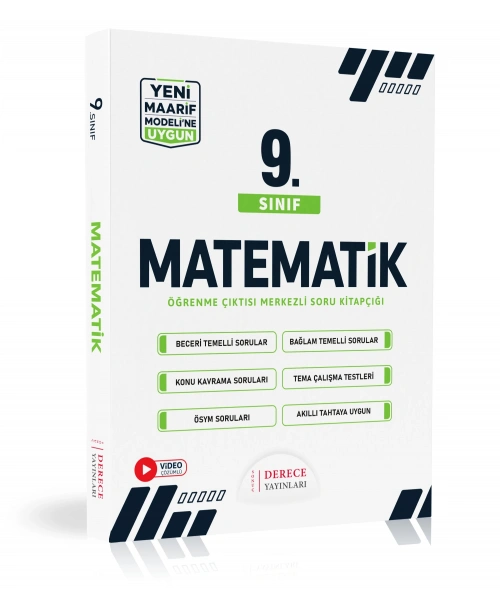Derece Yayınları 9.Sınıf Matematik Modüler Set Maarif Modele Uygun