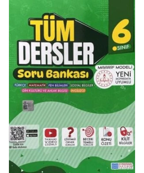 Evrensel İletişim 6. Sınıf Tüm Dersler Soru Bankası