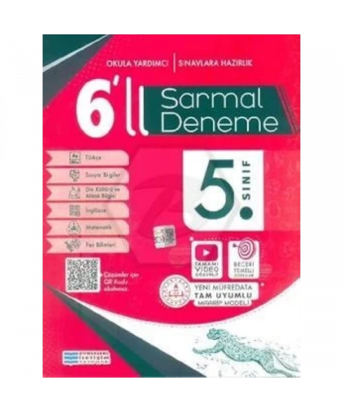 Evrensel İletişim Yayınları 5.Sınıf Deneme Sınavı 6lı Sarmal