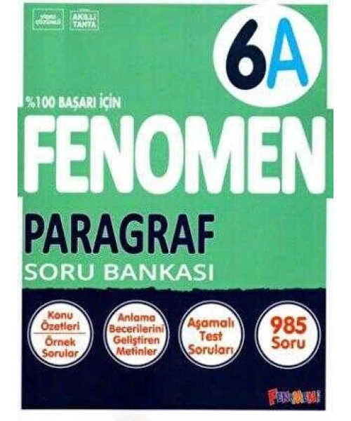 FENOMEN 6 SINIF PARAGRAF A SORU 2024 BASKI