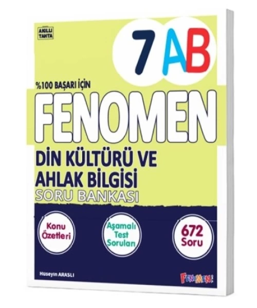 FENOMEN 7 DIN KÜLTÜRÜ VE AHLAK BILGISI KONU ÖZETLI SORU BANKASI (A-B)