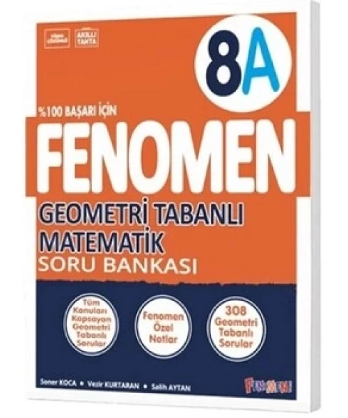 FENOMEN 8 SINIF GEOMETRİ TABANLI MATEMATİK A SORU BANKASI