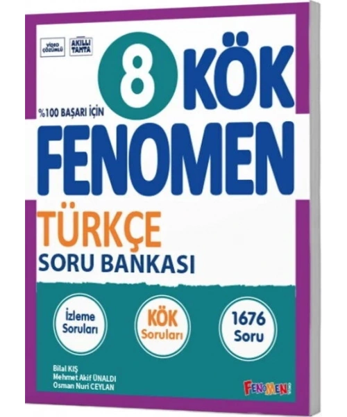 Fenomen Okul Yayınları 8. Sınıf Türkçe KÖK Soru Bankası