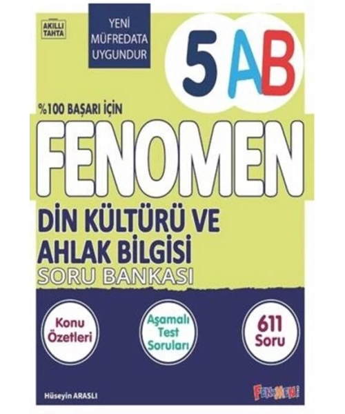 Fenomen  Yayınları 5. Sınıf Din Kültürü ve Ahlak Bilgisi AB  Soru Bankası