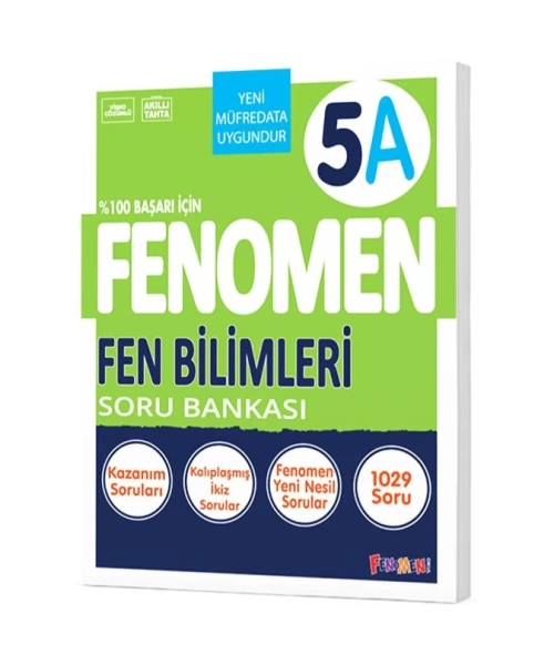 FENOMEN YAYINLARI 5 SINIF FEN BİLGİSİ A SORU BANKASI