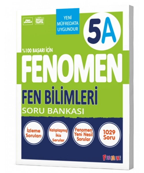 FENOMEN YAYINLARI 5 SINIF FEN BİLGİSİ A SORU BANKASI