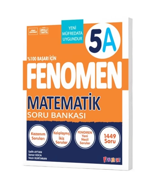 FENOMEN YAYINLARI 5 SINIF MATEMATİK A SORU BANKASI