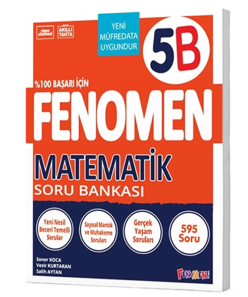 FENOMEN YAYINLARI 5 SINIF MATEMATİK B SORU BANKASI