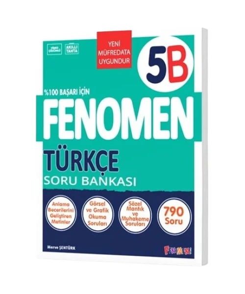 FENOMEN YAYINLARI  5 SINIF TÜRKÇE B SORU BANKASI