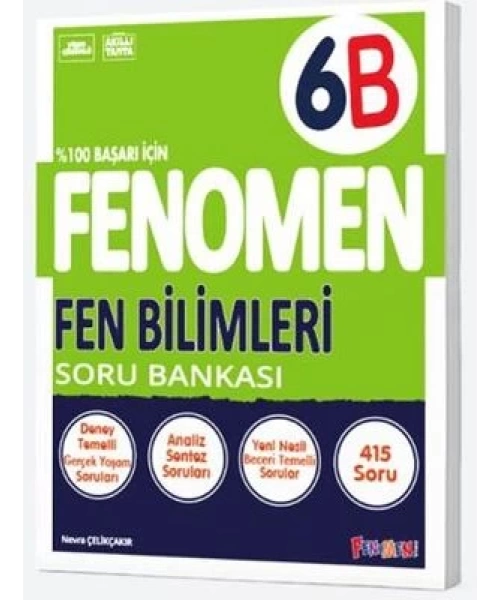 Fenomen Yayınları 6. Sınıf Fen Bilimleri B Soru Bankası