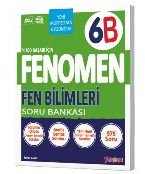 Fenomen Yayınları 6. Sınıf Fen Bilimleri B Soru Bankası